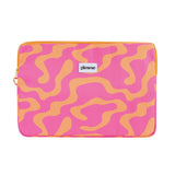 Swirl Orange Pink Laptop Case
