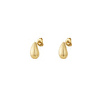 Tear Drop Oorbellen Goudkleurig voorkant - Mae Lilly