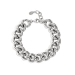 The Bold Edit Armband Zilverkleurig voorkant - Mae Lilly