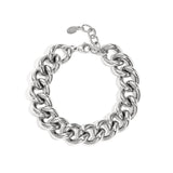 The Bold Edit Armband Zilverkleurig voorkant - Mae Lilly