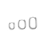 The Daily Hoops Oorbellen Set Zilverkleurig
