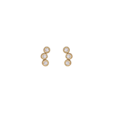 Triple Sparkle Oorbellen Goudkleurig