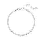 Triple the Love Armband Zilverkleurig