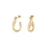 Twisted Elegance Earrings Gold