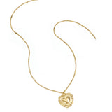 Vintage Heart Charm Ketting Goudkleurig voorkant - Mae Lilly