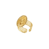 Vintage Vibes Large Ring Goudkleurig