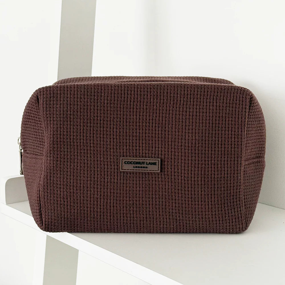 Make-up Tas Waffle Chocolate verpakking - Mae Lilly