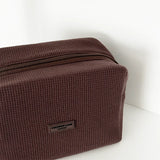 Make-up Tas Waffle Chocolate detail - Mae Lilly