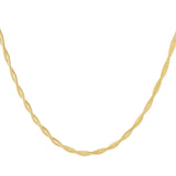 Wave Chain Ketting Goudkleurig