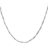 Wave Chain Ketting Zilverkleurig