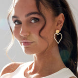 Heart of Pearls Earrings Gold