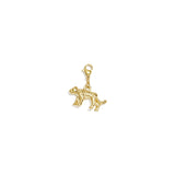 Wild Leopard Diy Charm Goudkleurig