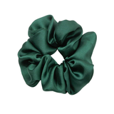 Smaragd Green Satin Look XL Scrunchie