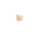 Haarklem Double Heart Small Goudkleurig