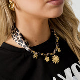 Sun Charm Scarf Ketting Goudkleurig