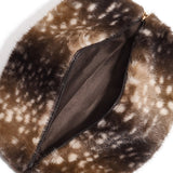 Make-up Tas Deer Print Fluffy