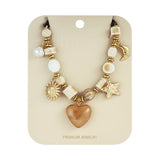 Leopard & Charms Ketting Goudkleurig