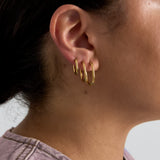 The Daily Hoops Oorbellen Set Goudkleurig