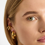 Ear Cuff Lines Goudkleurig