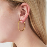 Classic Hoop Clip Oorbellen Goudkleurig