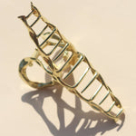 Haarklem Elegant Swirl Goudkleurig Big