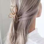 Haarklem Bow Goudkleurig