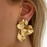 Blossom Statement Oorbellen Goudkleurig