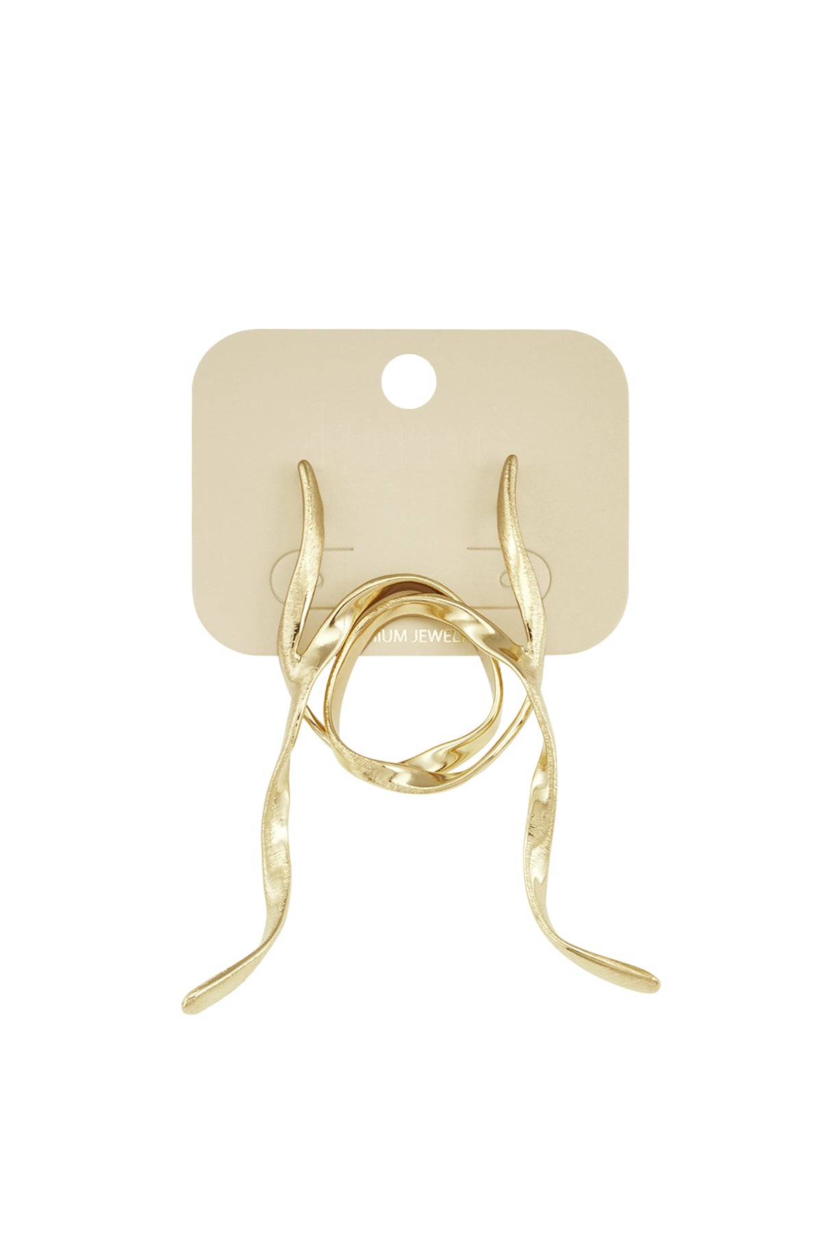 Sunlit Swirl Oorbellen Zilverkleurig gedragen - Mae Lilly