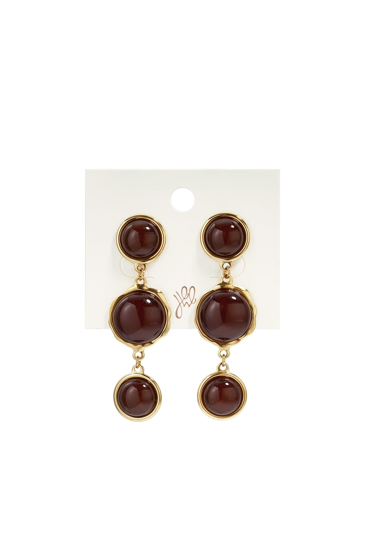 Valentina Luxe Drop Oorbellen Goudkleurig