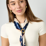 Oval Chunky Sjaalclip Goudkleurig