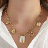 Charm Raise Your Hand Ketting Goudkleurig