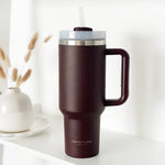 Stainless Steel Tumbler Burgundy verpakking - Mae Lilly