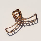Haarklem Double Swirl Goudkleurig