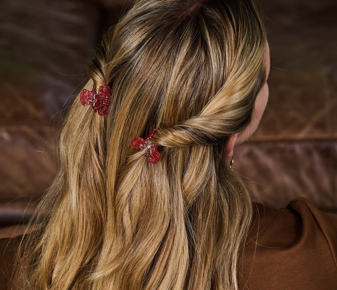Haarklem Duo Party Glitters Red