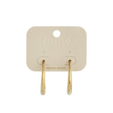 Soft Curve Hoops Oorbellen Goudkleurig