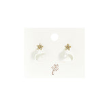 Sparkling Daisy Clip Oorbellen Zilverkleurig