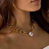 Elegance Link Ketting Goudkleurig