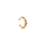 Mini Colorful Diamonds Ear Cuff Goudkleurig