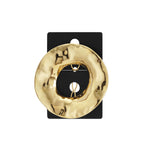 Molten Circle Broche/Haarspeld Goudkleurig detail - Mae Lilly