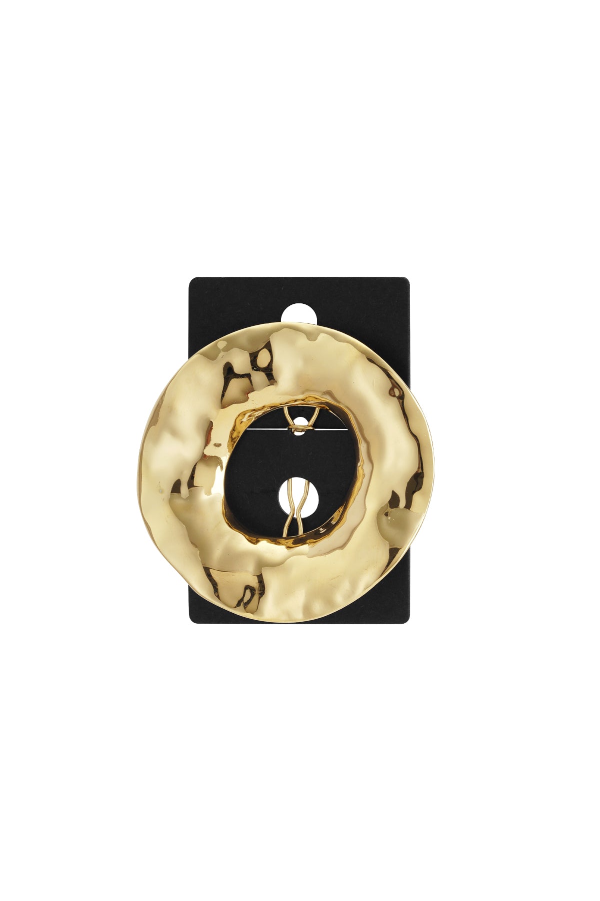 Molten Circle Broche/Haarspeld Goudkleurig detail - Mae Lilly