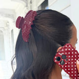 Haarklem Beautiful Bordeaux Polkadots