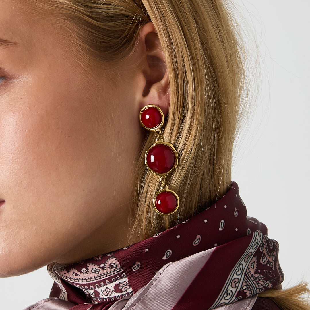 Valentina Luxe Drop Oorbellen Goudkleurig