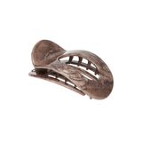 Haarclip Flat Oval Soft Stone