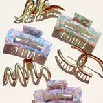 Haarklem Curl & Pearl Goudkleurig