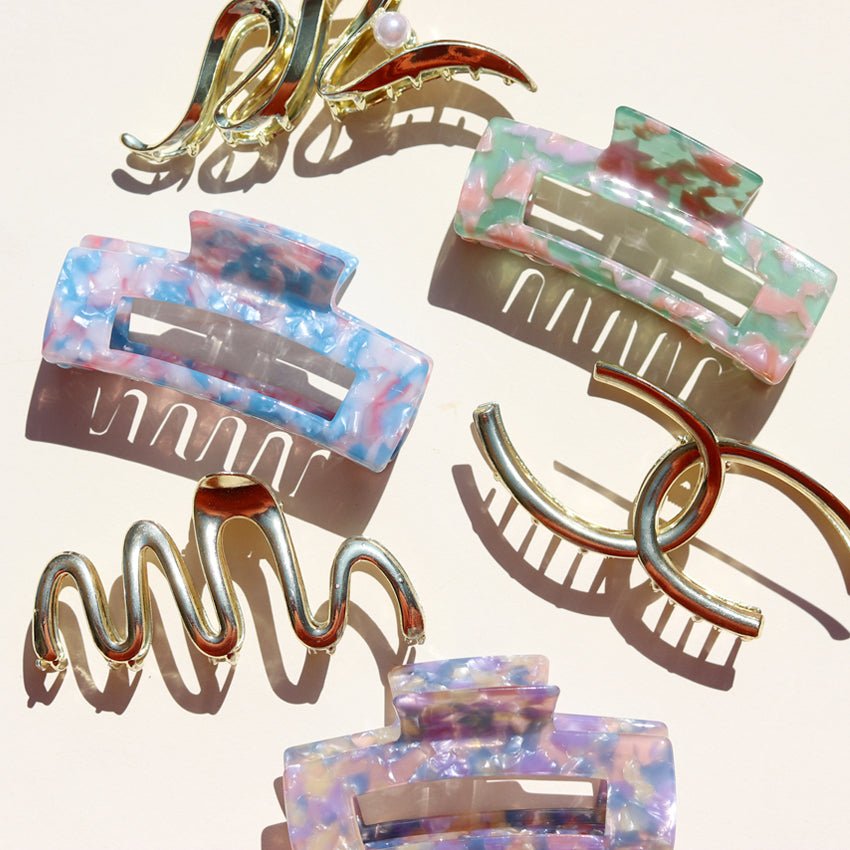 Haarklem Curl & Pearl Goudkleurig