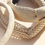 Haarband Summer Raffia Beige