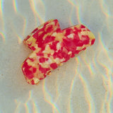 Haarklem Glanzend Recht Yellow & Red