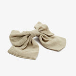 Haarstrik Cute Hair Bow Linnen Beige