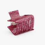 Haarklem Recht Klein Fuchsia Pink Glitters