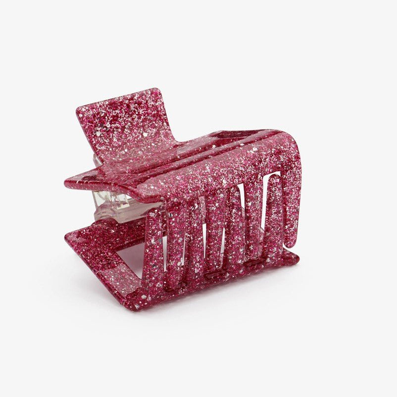 🎁 Haarklem Recht Klein Fuchsia Pink Glitters (100% off)